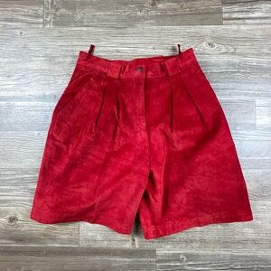 Forenza Red High Waist Women Shorts